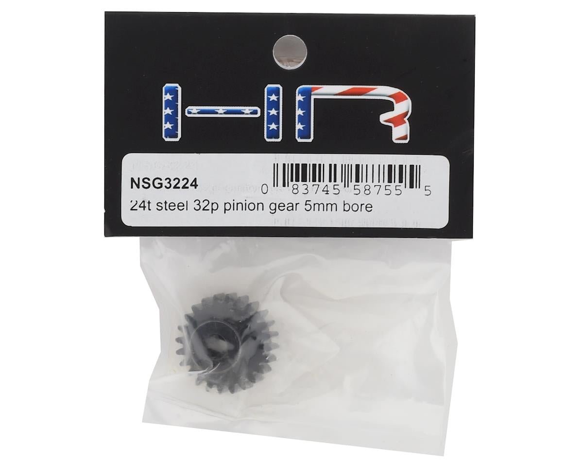 Hot Racing Steel 32P Pinion Gear (5mm Bore) (24T) - BOBBYRC