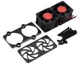 Hot Racing Kraton/Outcast 8S Twin 40mm Twister Motor Cooling Fan Kit (11.1V)