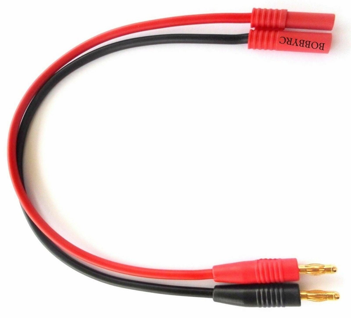 HXT 4mm to Banana plug Battery Charge 14AWG - Lead Cable Connector - BOBBYRC
