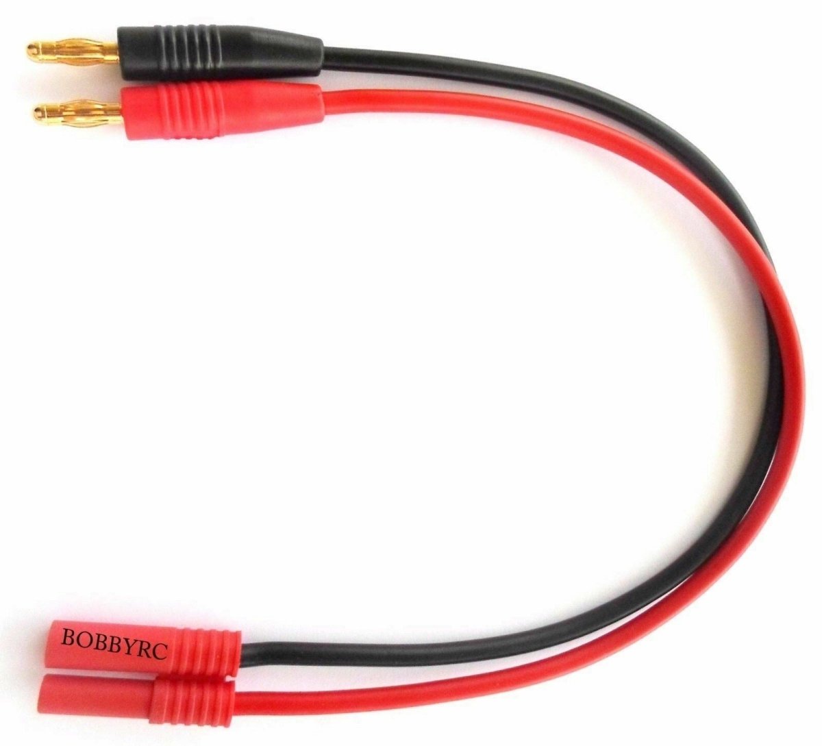HXT 4mm to Banana plug Battery Charge 14AWG - Lead Cable Connector - BOBBYRC