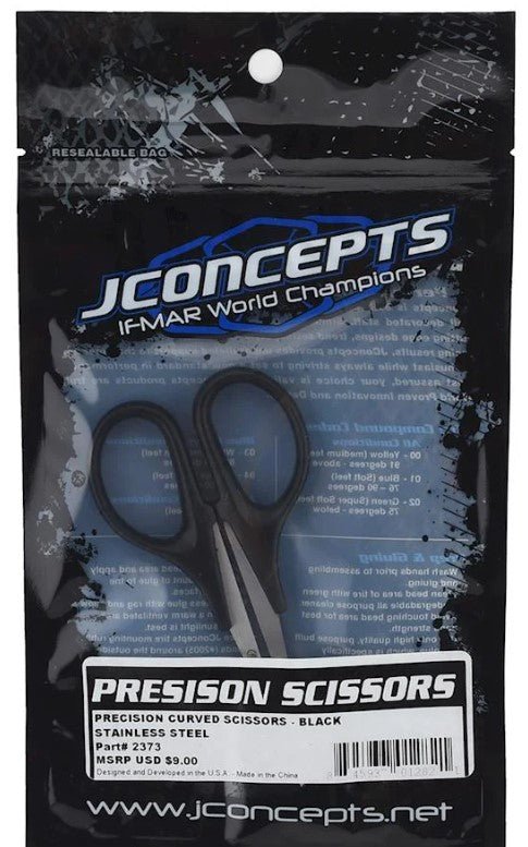 JConcepts Precision Stainless Steel Curved Scissors - BOBBYRC