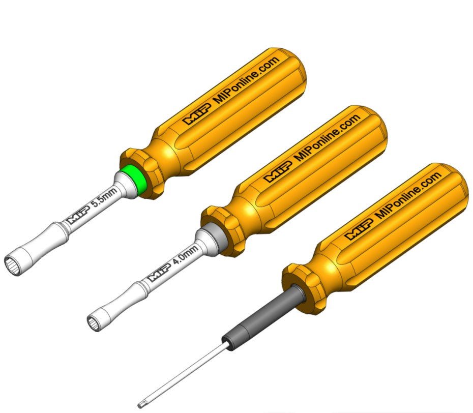 Losi Mini - T/B 2.0 Series Wrench Set, Metric (4.0mm, 5.5mm Nut Driver & 1.5mm Hex) - BOBBYRC