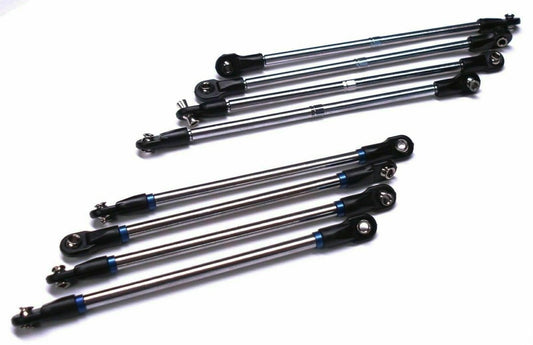 Nitro Revo 3.3 Tie Rods (Push Turnbuckles Steel Toe Links 8 PCS - BOBBYRC