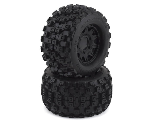 Pro - Line Badlands MX28 2.8" w/Raid 6x30 Tires & Wheels Fit 2wd 4x4 Stampede Rustler - BOBBYRC
