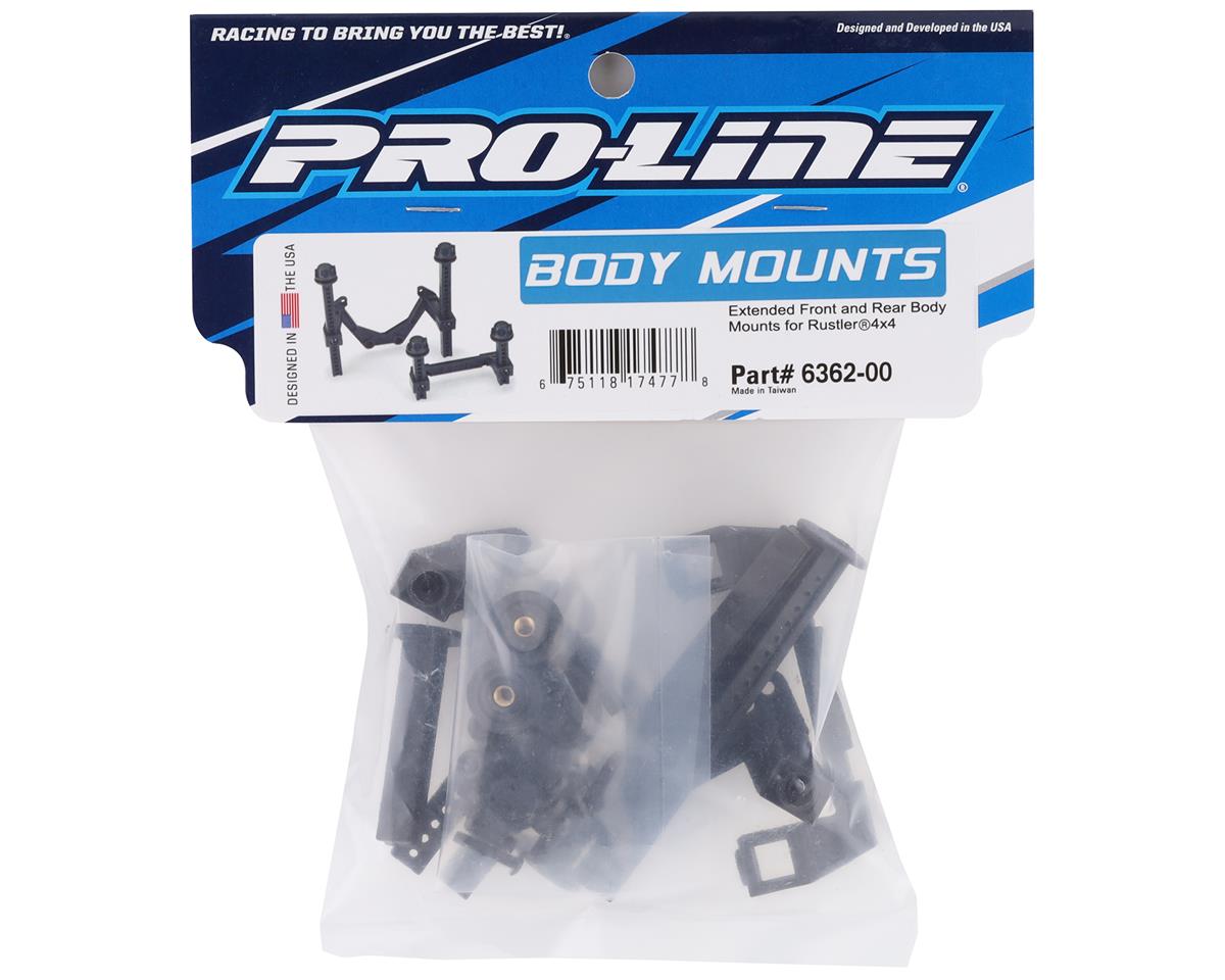 PRO - LINE Extended Body Mounts / Posts Front & Rear Traxxas Rustler 4x4 - BOBBYRC