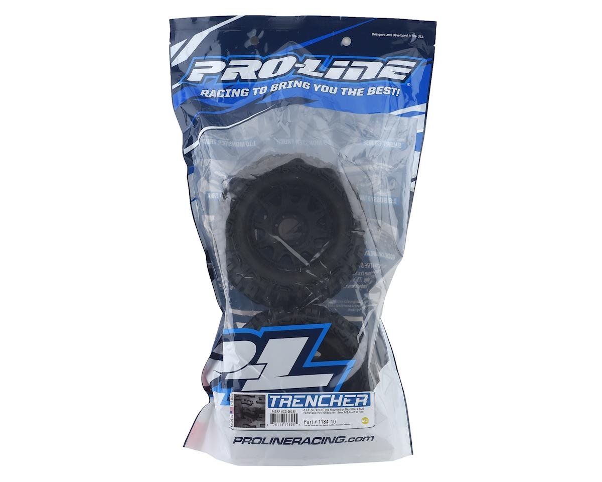 Pro - Line Trencher X 3.8 on Raid 8x32 17mm Removable Hex Wheels for Summit E - Revo - BOBBYRC