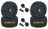 Pro-Line Trencher (4) LP 2.8" All Terrain Tires Wheels for Rustler Stampede 2wd & 4x4