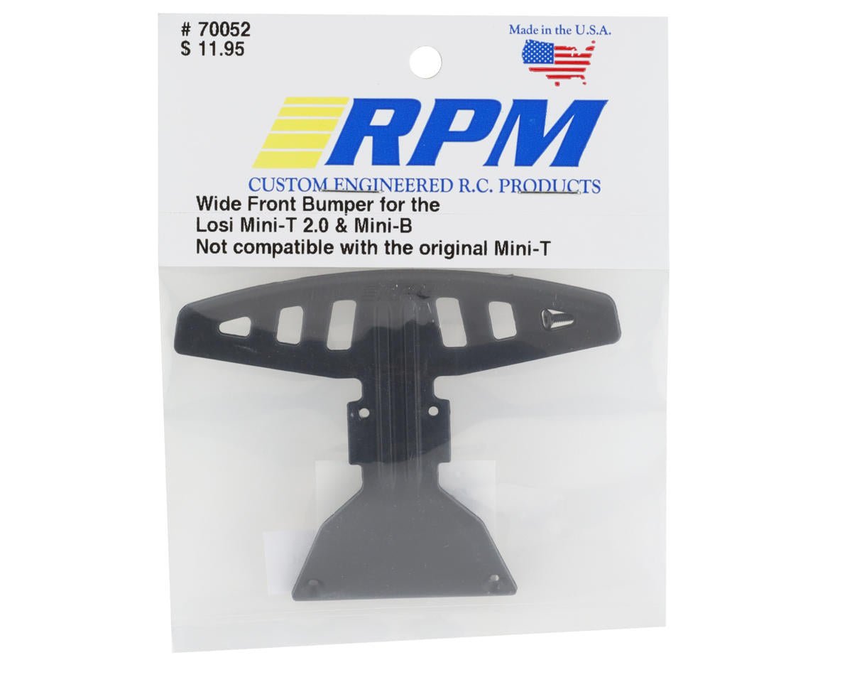 RPM 70052 Wide Front Bumper: Losi Mini - T 2.0, Mini - B - BOBBYRC