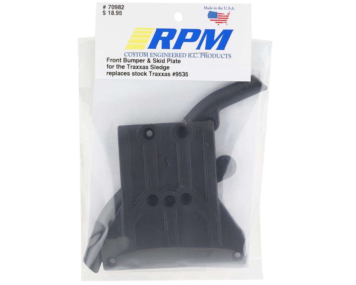 RPM 70982 Front Bumper and Skid Plate For Traxxas 1/8 6s Sledge - BOBBYRC