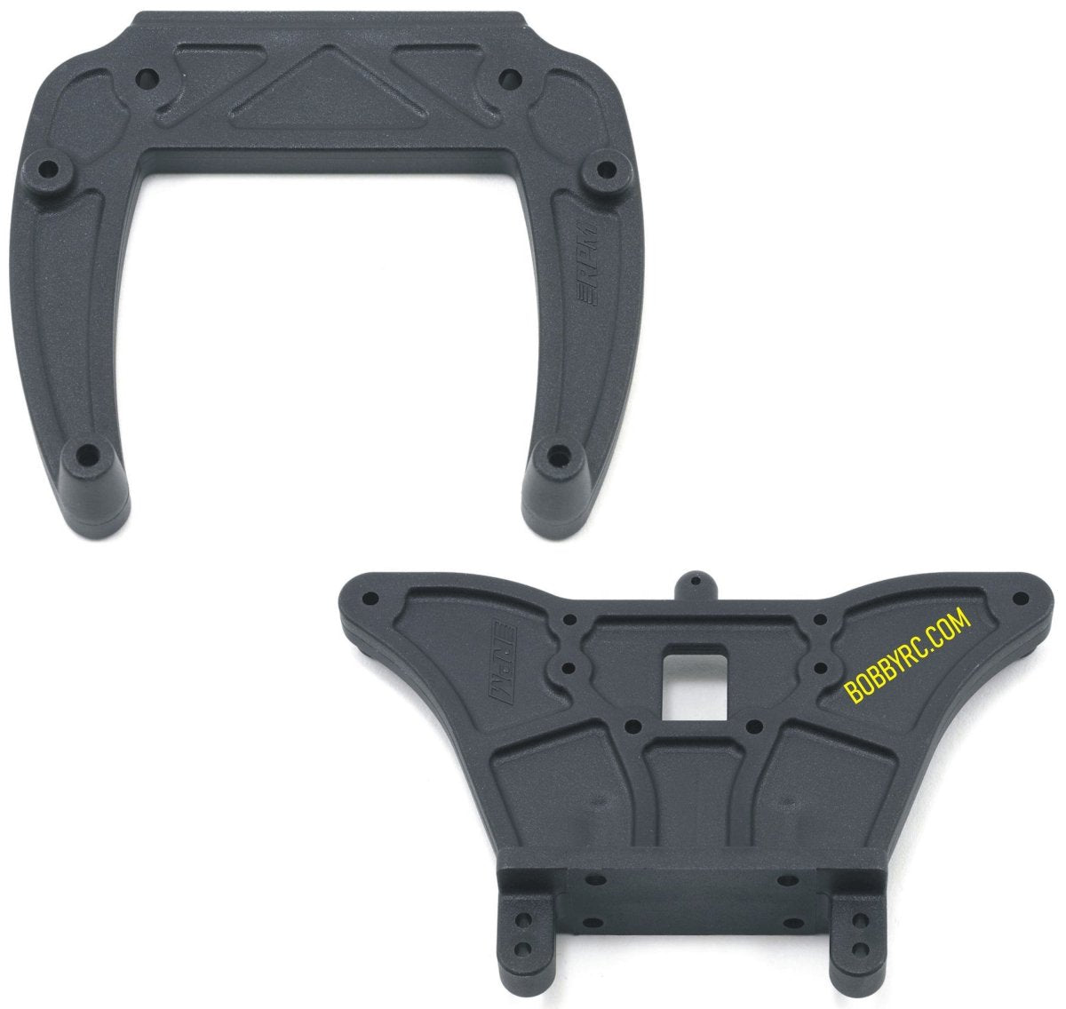 RPM Black Front & Rear Shock Tower For Traxxas 2wd Slash Rustler Stampede - BOBBYRC