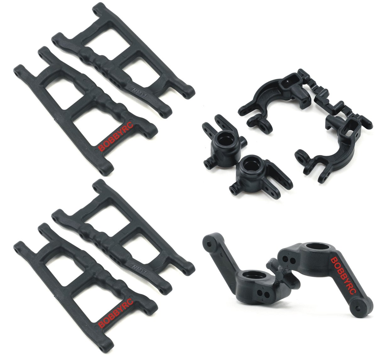 RPM Front,Rear Arms,Caster Blocks & Bearing Carriers Slash Rustler Hoss 4x4 - BOBBYRC