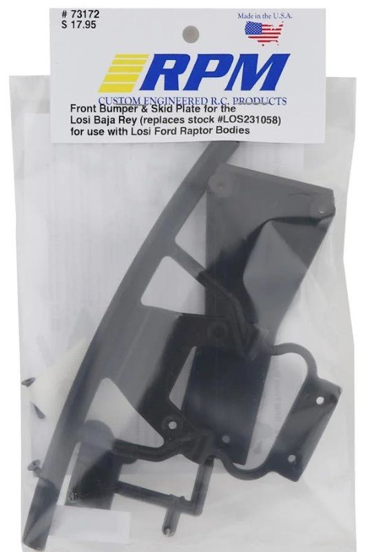 RPM Losi Baja Rey Front Bumper & Skid Plate For Ford Raptor Bodies - BOBBYRC