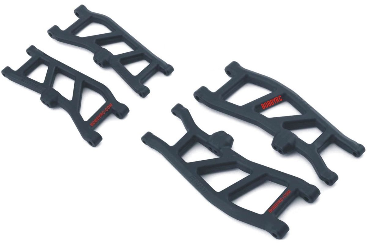 RPM Suspension Arms A - Arms Set Front & Rear BLACK For Arrma Outcast Kraton 4s BLX ARA102690, ARA102692 - BOBBYRC