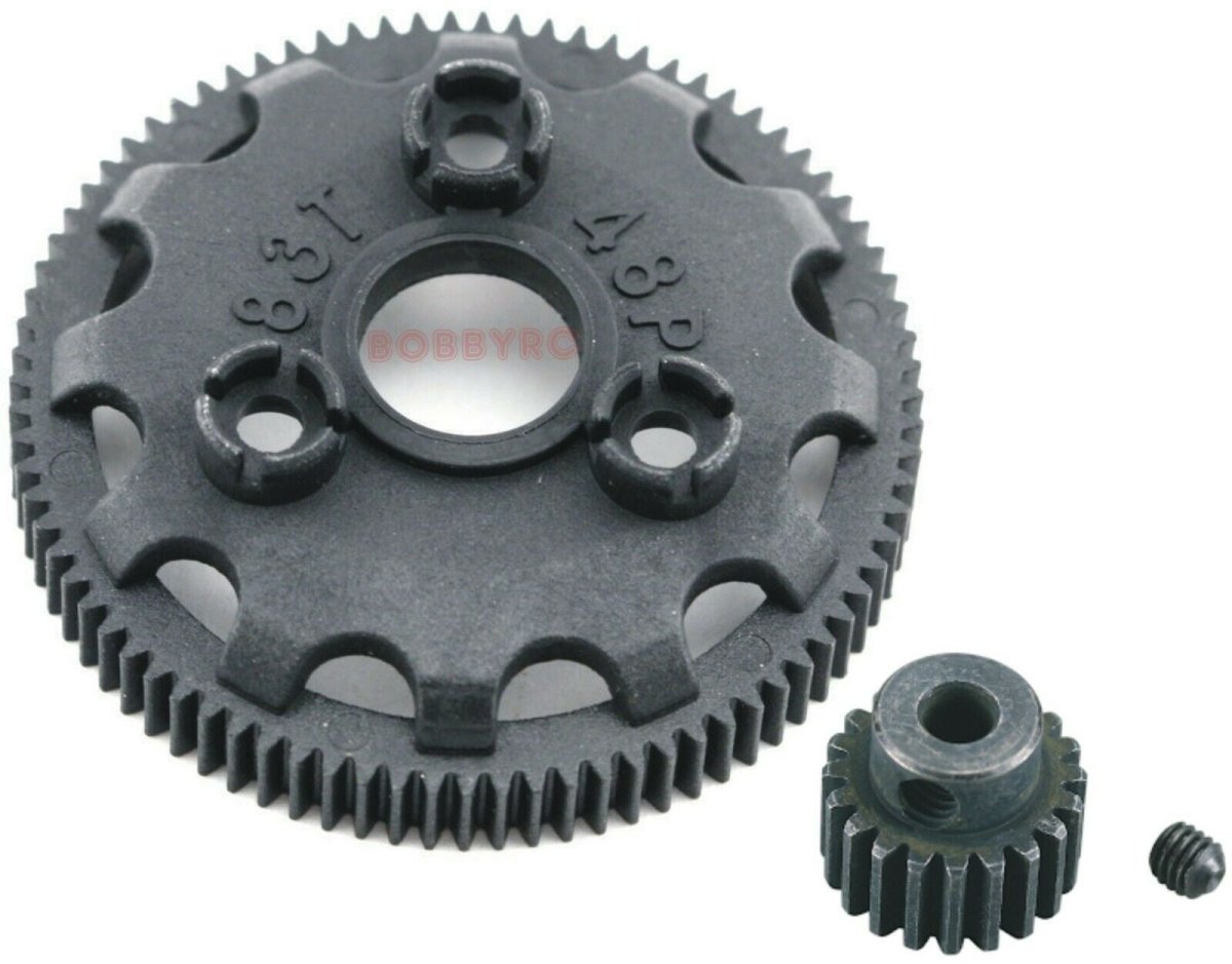 Rustler VXL High Top Speed HARD SURFACE Long Distance 83T Spur Gear 28T Pinion - BOBBYRC