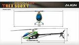 Align/T-Rex Helicopters 500XT 500 Sized Electric (Torque Tube Version)Helicopter