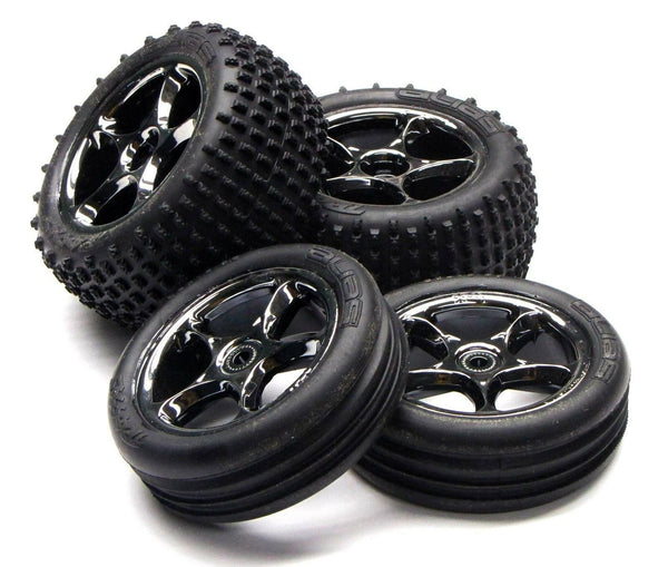 Bandit VXL Tires (Front Rear Wheels) 2470A, 2471, 2473A, 2472A Traxxas 24076-3