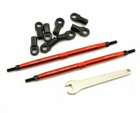 Traxxas 5338R Red Aluminum Toe Link Turnbuckle Tubes Nitro Revo 3.3 Summit