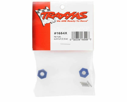 Traxxas 1654X REAR Aluminum Wheel Hubs (2) Rustler Slash Stampede Rally Jato