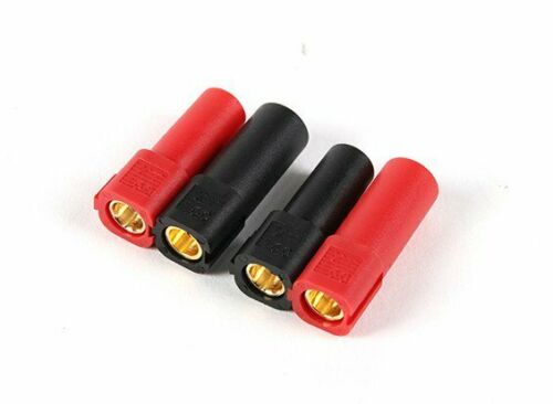 XT150 6MM Bullet Connector Plug Set (Red / Black, Male / Female)150+ Amps