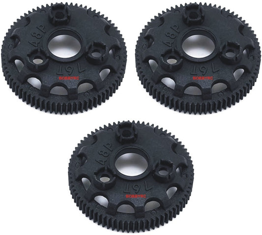 Slash 2wd, Drag Slash, Rustler, Stampede, Bandit, VXL XL - 5 (3pcs) 4676 76 - tooth (48 - pitch) Spur gear - BOBBYRC