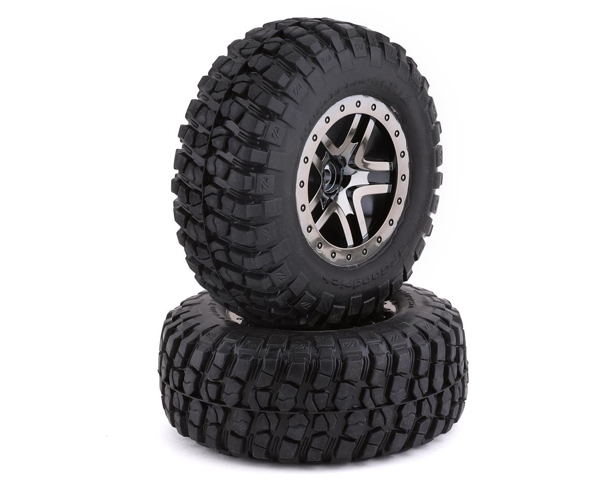 Slash 4x4 Ultimate Tires BLACK S1 BFG Racing Compound 12mm Tyres Traxxas 68077 - 4 - BOBBYRC