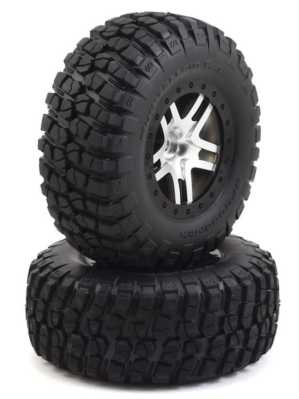Slash 4x4 VXl - Tires & Wheels TRA6873(BF GOODRICH Mud Terrain Tyres - BOBBYRC