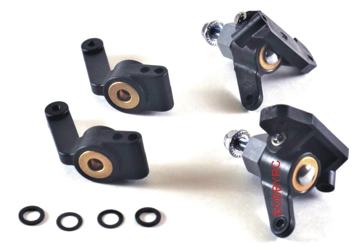 Stampede 2wd XL - 5 Front Spindle Rear Axle Carriers Bushings Knuckles Hub - BOBBYRC
