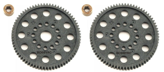 T - maxx .15 2.5 Nitro Rustler ,Slash (2Pcs)72t 72 Tooth Spur Gear 32P 4472 - BOBBYRC