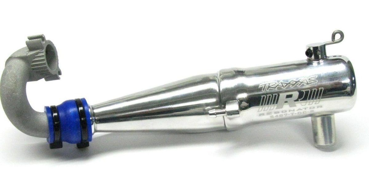T - Maxx 3.3 TUNED PIPE 5487 (Resonator Muffler ROAR & Alum Header - BOBBYRC