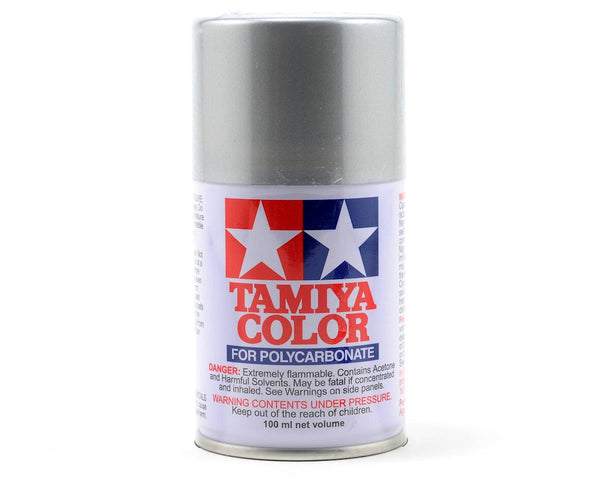 Tamiya PS-41 Bright Silver Polycarbonate 3 Oz Spray Paint