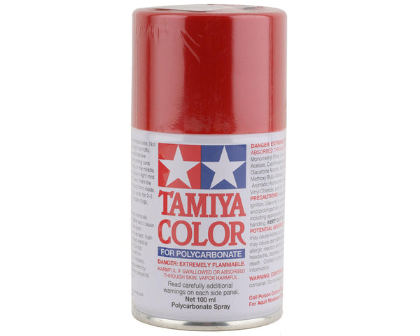 Tamiya PS-60 Bright Mica Red Polycarbonate 3 Oz Spray Paint