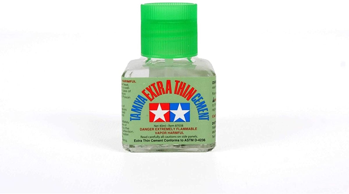 Tamiya 87038 Extra Thin Cement Plastic Model Glue 40ml - BOBBYRC