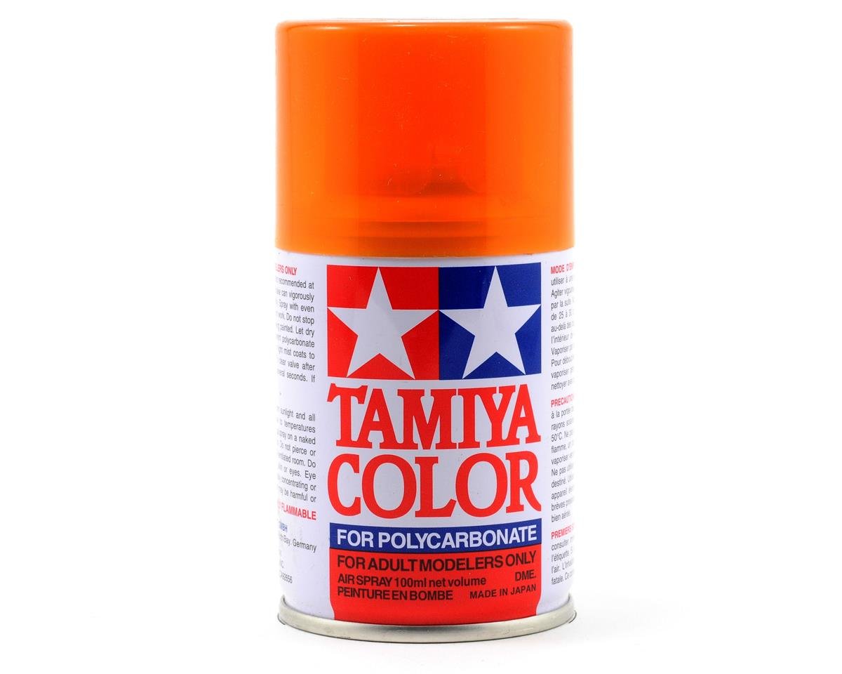 Tamiya PS - 43 Translucent Orange Polycarbonate 3 Oz Spray Paint - BOBBYRC