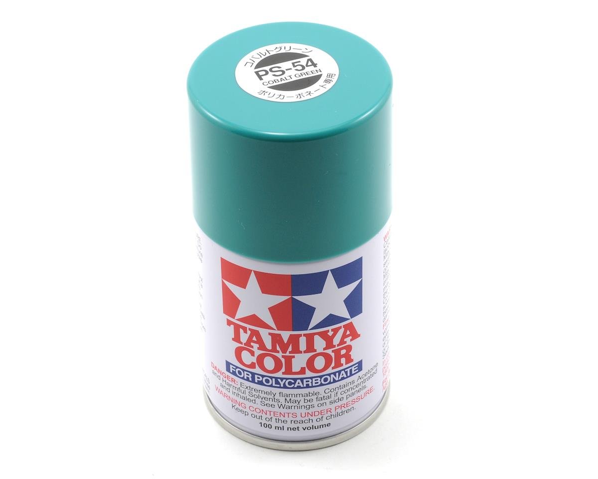 Tamiya PS - 54 Cobalt Green Polycarbonate 3 Oz Spray Paint - BOBBYRC