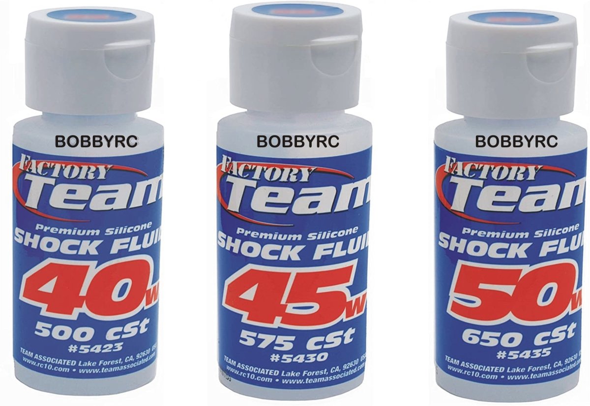Team Associated 40 45 50 Weight 40wt 45wt 50wt Silicone Shock Oil Fluid - BOBBYRC