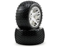 Traxxas 3770 Rustler Wheels & Tires Rear VXL