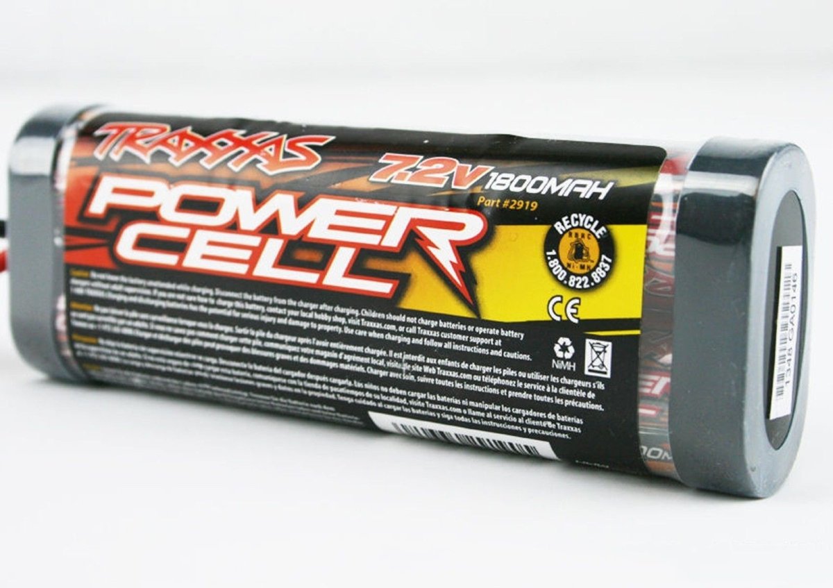 Traxxas 1/10 Jato 3.3 7.2V NiMH 1800 mAh Battery & 2 AMP Car Charger 6 Cell - BOBBYRC