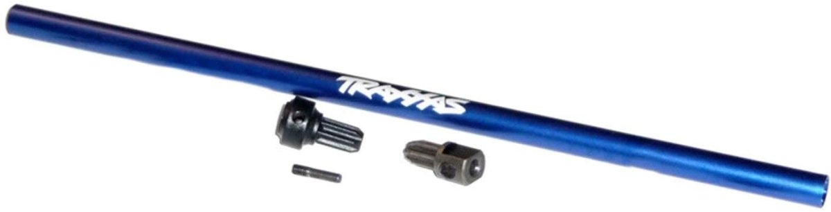 Traxxas 1/10 Slash 4x4 Platinum BLUE Aluminum Center Driveshaft & Drive Hubs - BOBBYRC