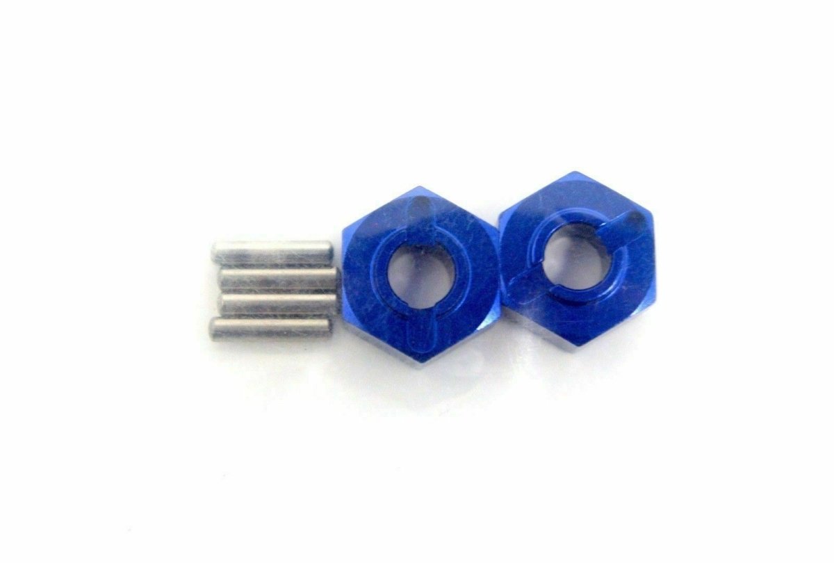 Traxxas 1654X REAR Aluminum Wheel Hubs (2) Rustler Slash Stampede Rally Jato - BOBBYRC
