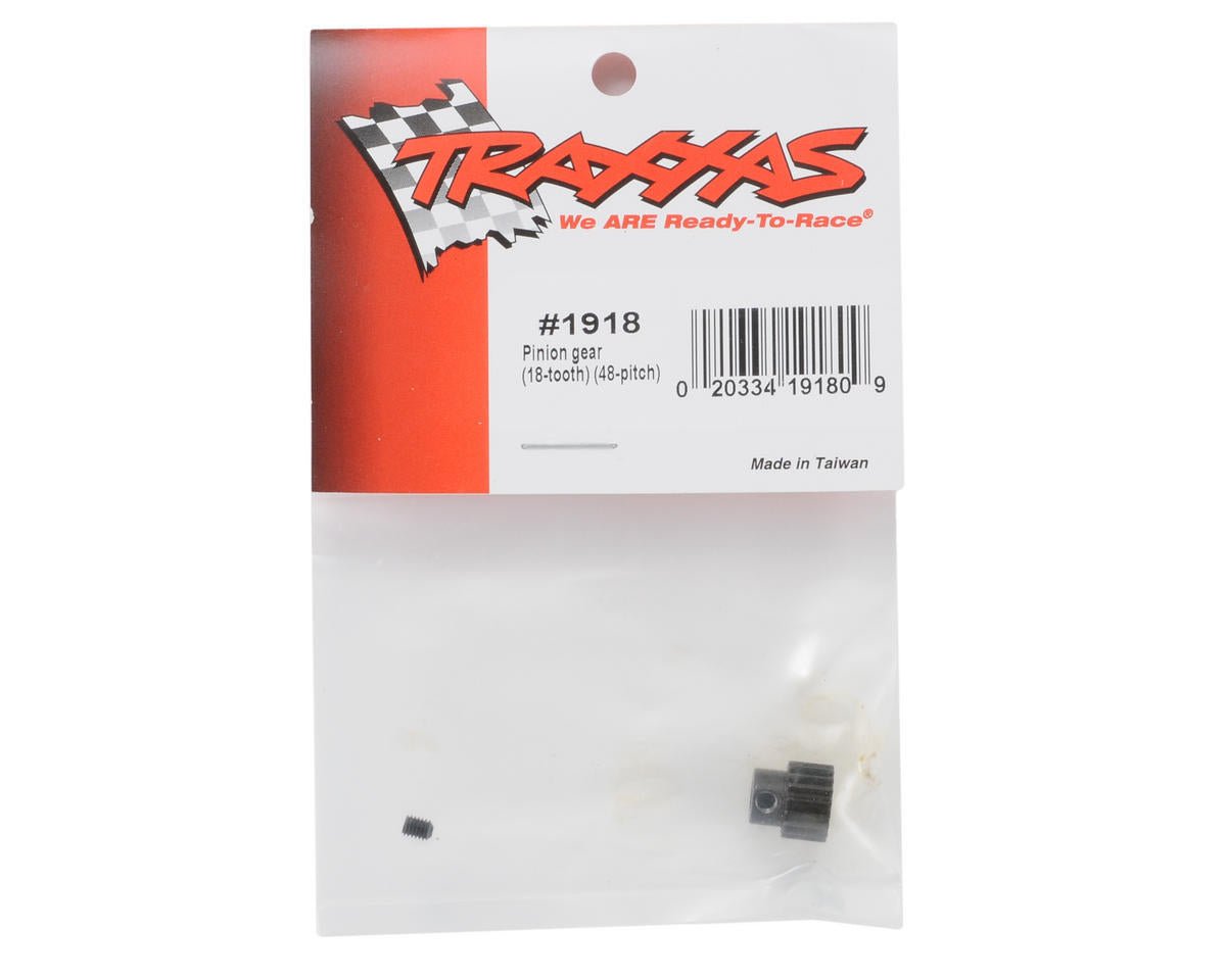 Traxxas 1918 Pinion Gear 18T 48P 1/10 Slash Rustler Stampede Bandit VXL - BOBBYRC