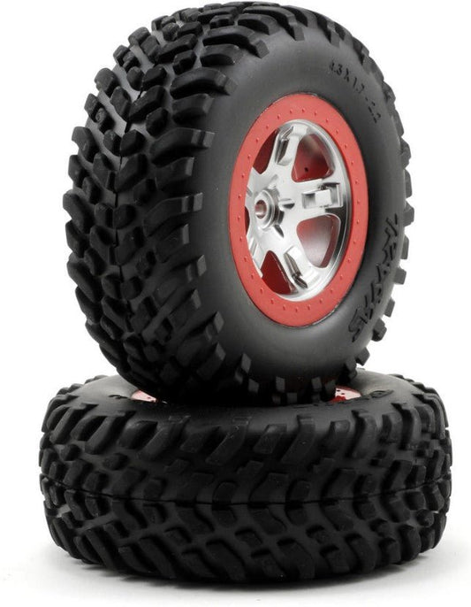 Traxxas 2.2/3.0 Tire w/SCT (2) (Standard) REAR Wheel - BOBBYRC