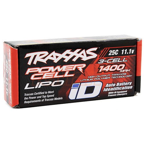 Traxxas 2823X 3S 11.1V 1400mAh 25C LiPo Battery 1/16 E - Revo Slash Summit Rally - BOBBYRC