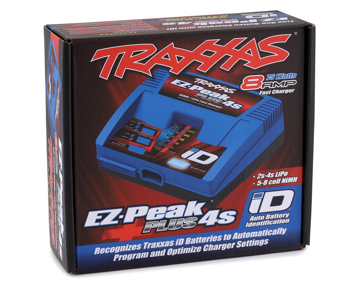 Traxxas 2981 EZ - PEAK PLUS 4s 3s 2s 8 Amp Auto - iD LiPo NiMH Battery Charger iD - BOBBYRC