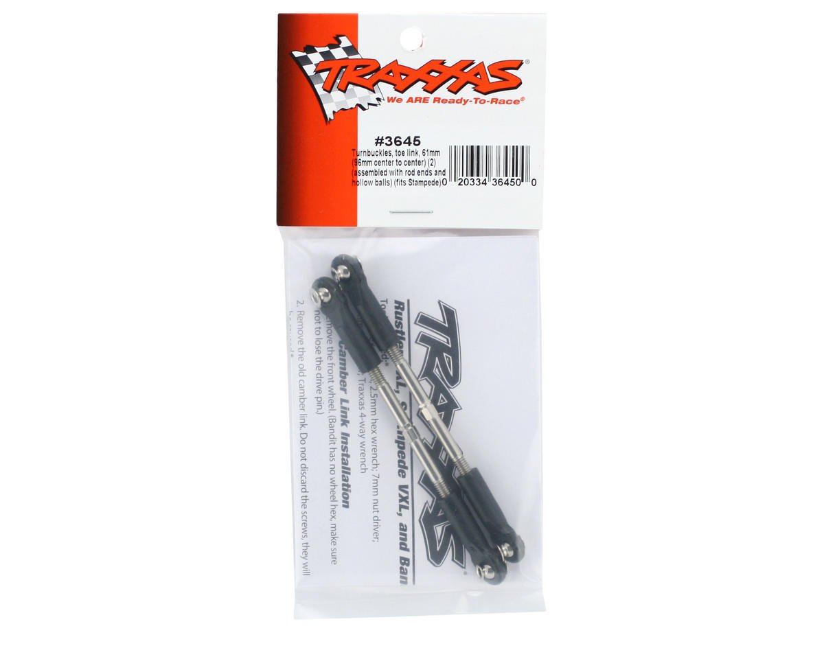 Traxxas 3645 Toe - Link Turnbuckles 61mm (91mm to centers) for Stampede 2WD 4x4 - BOBBYRC