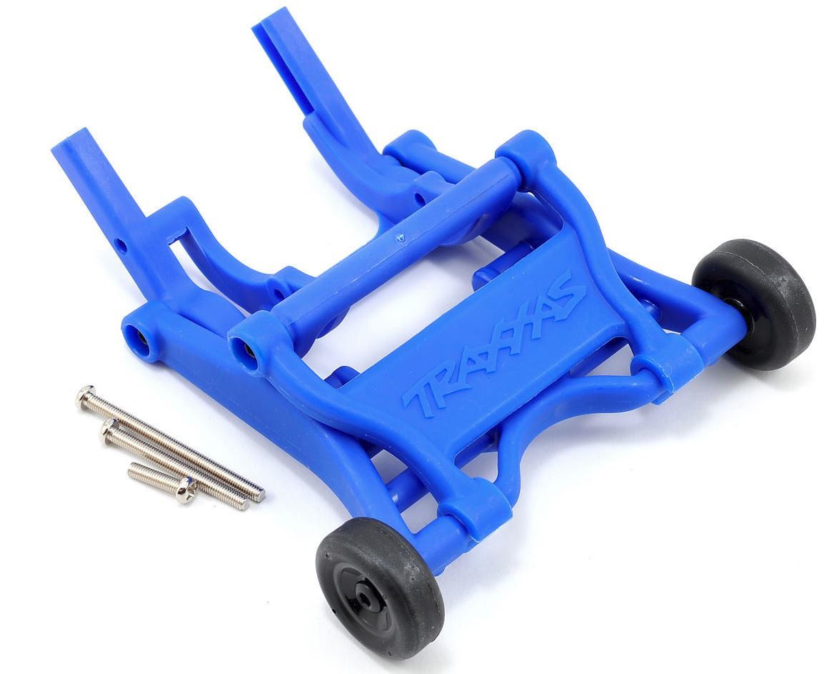 Traxxas 3678X (BLUE) Wheelie Bar Assembly 2WD Slash, Stampede, Rustler , Bandit - BOBBYRC