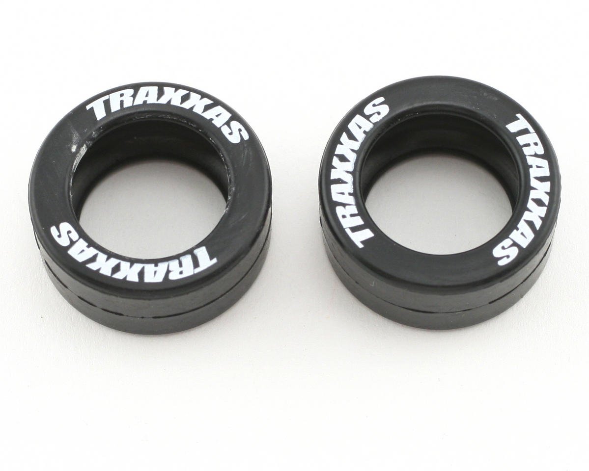 Traxxas 5185 Tires Rubber Fit Traxxas Wheelie Bar Wheels - BOBBYRC