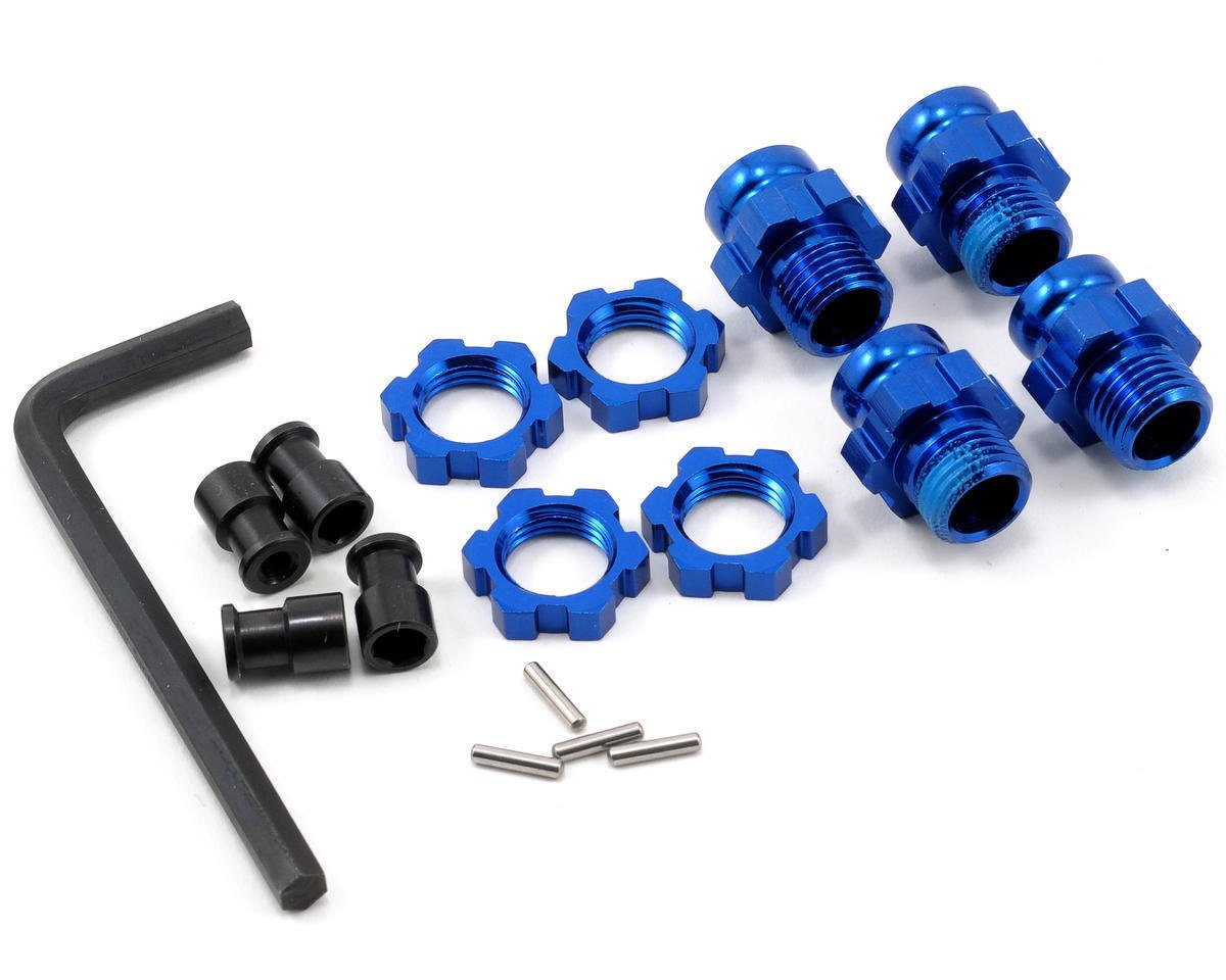 Traxxas 6856X Aluminum 17mm Wheel Hex Hub Set Slash Stampede Hoss 4x4 VXL - BOBBYRC