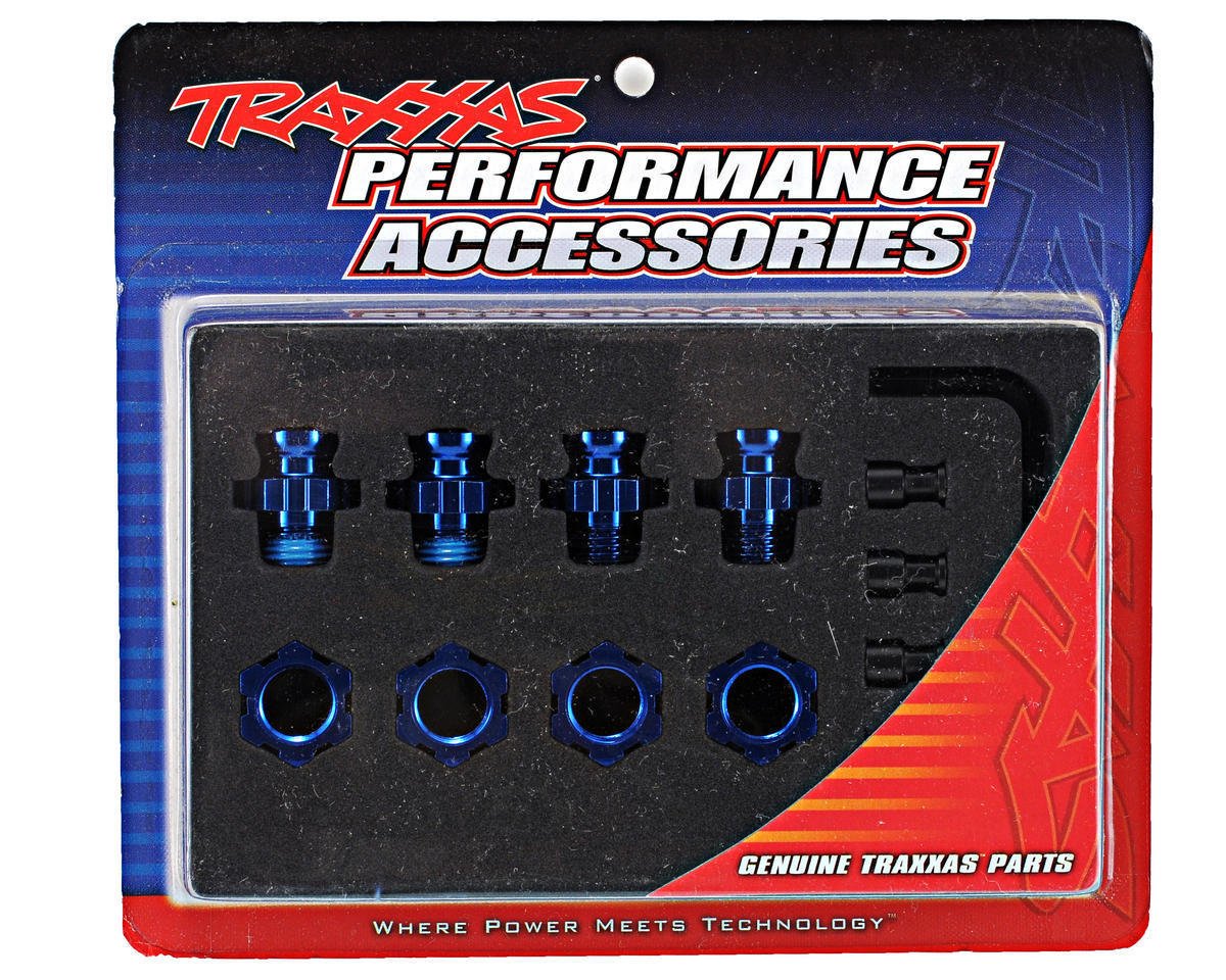Traxxas 6856X Aluminum 17mm Wheel Hex Hub Set Slash Stampede Hoss 4x4 VXL - BOBBYRC