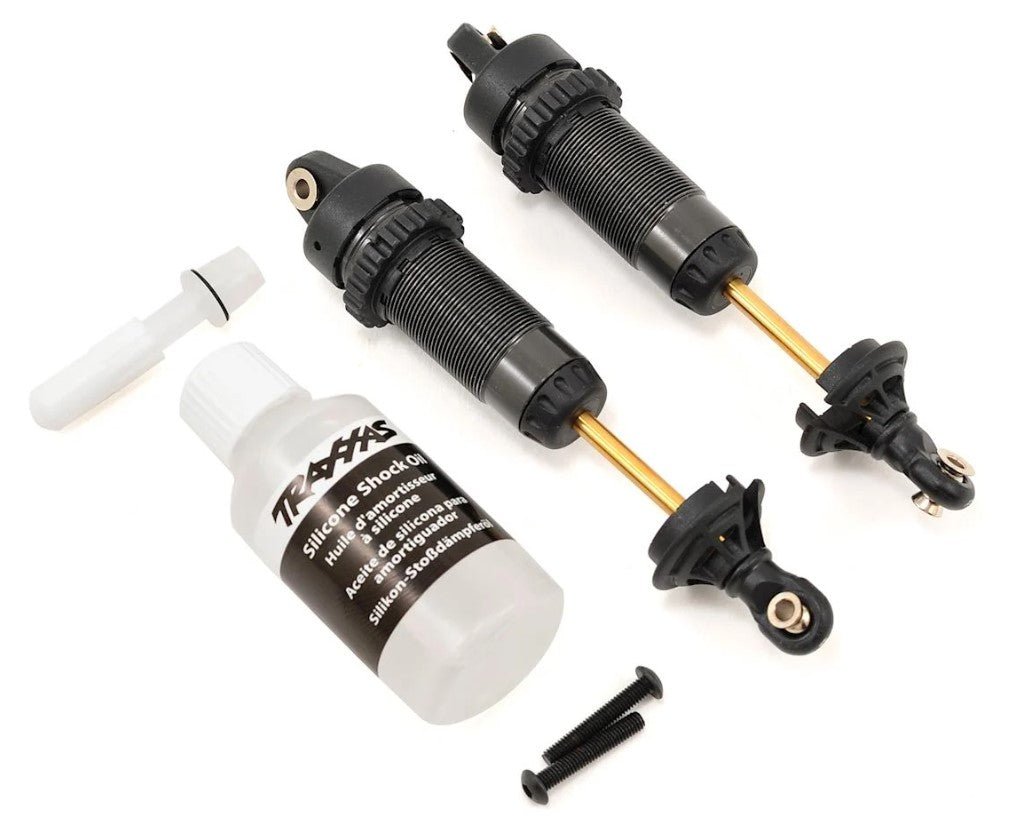 Traxxas 7462X REAR Shocks XX - Long Hard Anodized Slash Stampede Hoss 4x4 - BOBBYRC