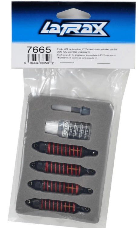 Traxxas 7665 LaTrax Hard - Anodized GTR Shocks w/TiN shafts - BOBBYRC
